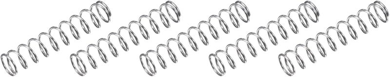METALLIXITY Compression Springs (0.7x7mm OD,35mm Free Length) 5Pcs, 304 Stainless Steel Extension Spring - for Shop Home Repairs, DIY Projects, Silver Tone - Image 1